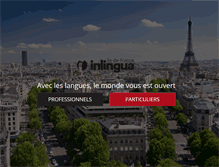 Tablet Screenshot of inlinguaparis.com